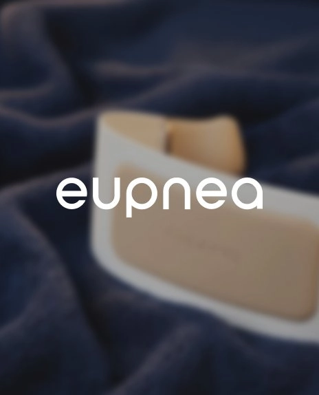 유프니아 eupnea 브랜드 로고 이미지 – 코골이 완화 수면 케어 디바이스