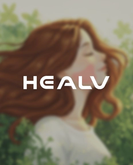 힐브이 HEALV 브랜드 로고 이미지 – 턱관절 케어 브이라인 회복
